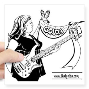 Golda Sticker